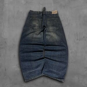 Distressed Washed Super Baggy Jeans Nautica Y2k Sreetwear Grunge Look Size 50x31